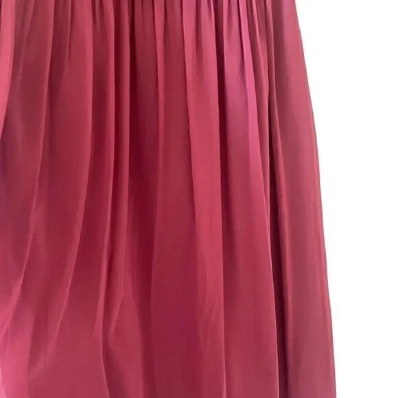 Jenny Packham Cabernet Cap Sleeve Chiffon Bridesmaid Dress Fit & Flare 12 #1654 - Picture 5 of 15